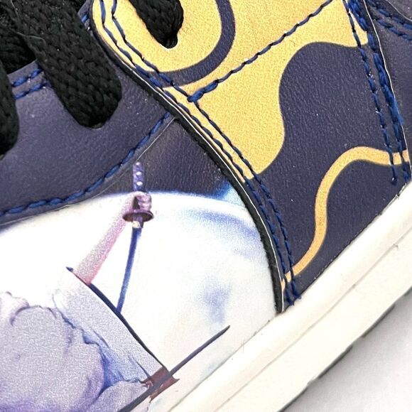 Anime Men’s High Top Lace up Sneakers Blue Character Size 9 - Picture 8 of 13